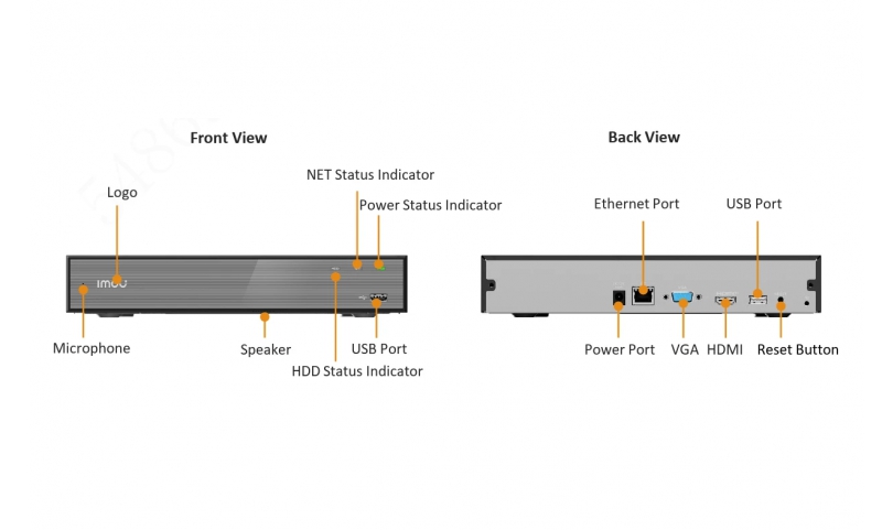 Đầu ghi Imou 10 kênh NVR-N110-8A0E
