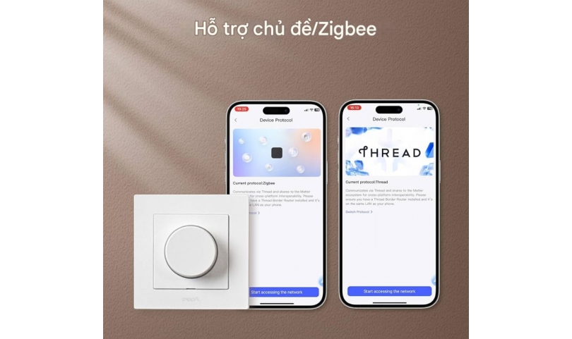 Công tắc Dimmer Aqara H2 | Gray KD-R01D