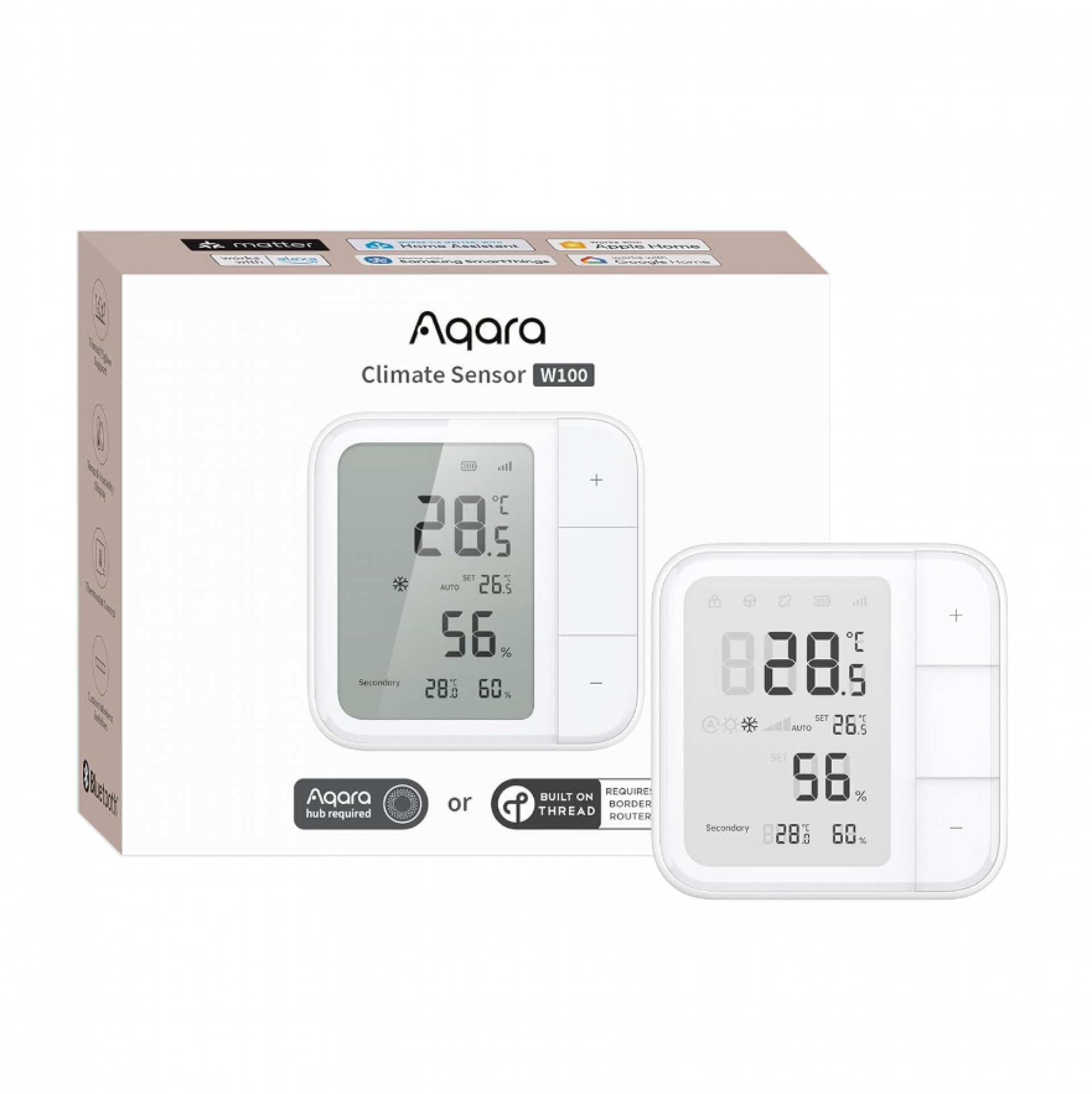 Cảm biến nhiệt độ, độ ẩm Aqara W100 TH-S04D