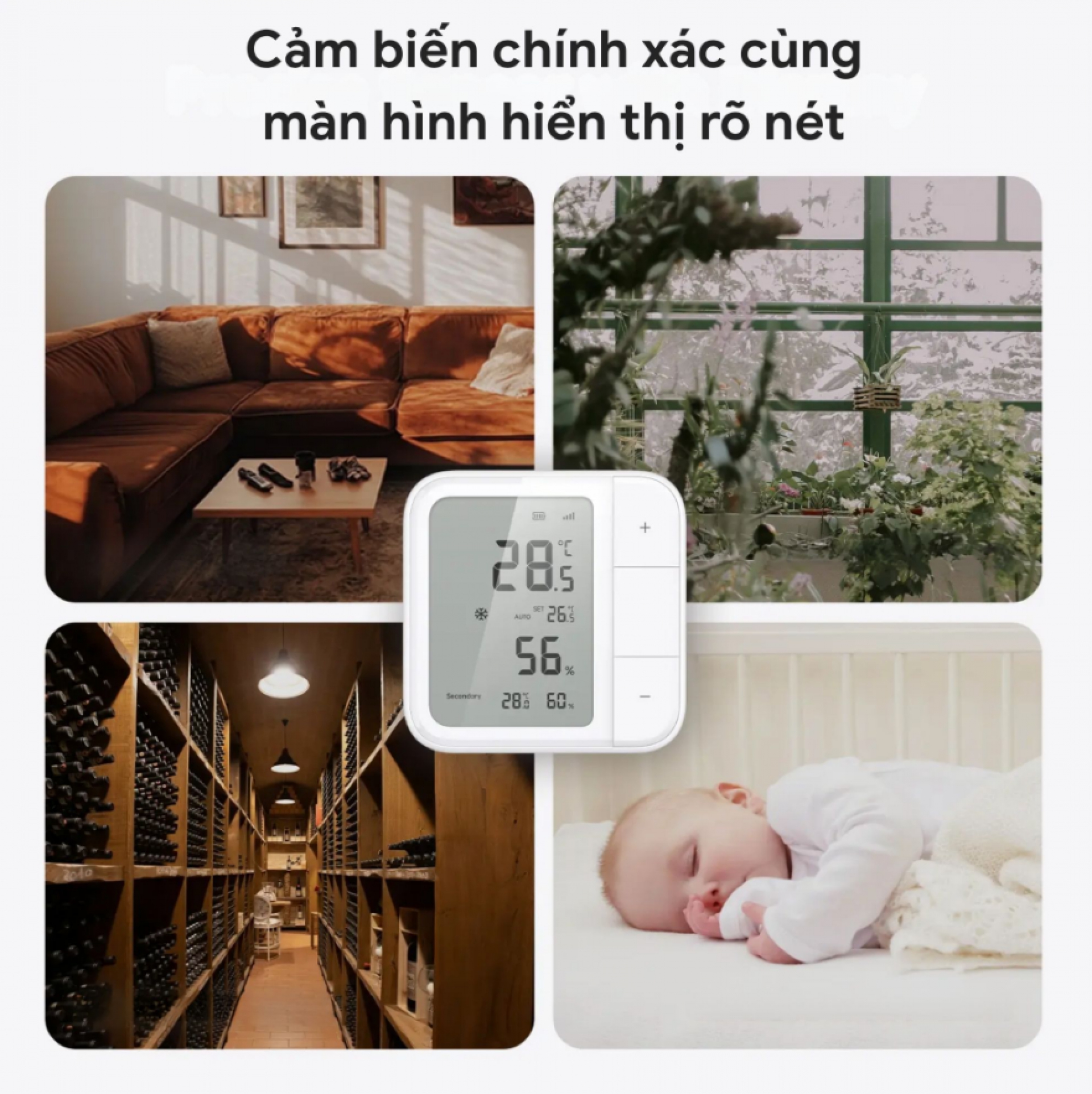 Cảm biến nhiệt độ, độ ẩm Aqara W100 TH-S04D